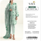 Saya Premium Printed Lawn 3 Piece