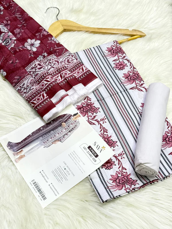 Saya Premium Printed Lawn 3 Piece