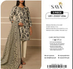 Saya Premium Printed Lawn 3 Piece
