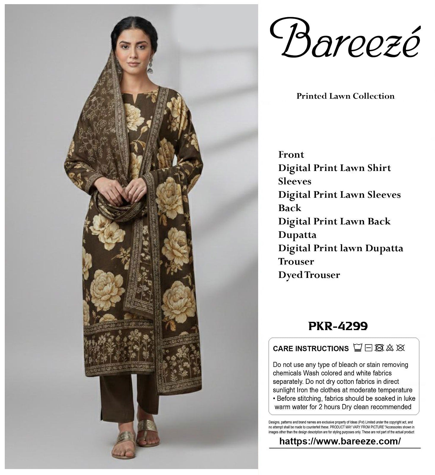BAREEZE  3-Piece Suit