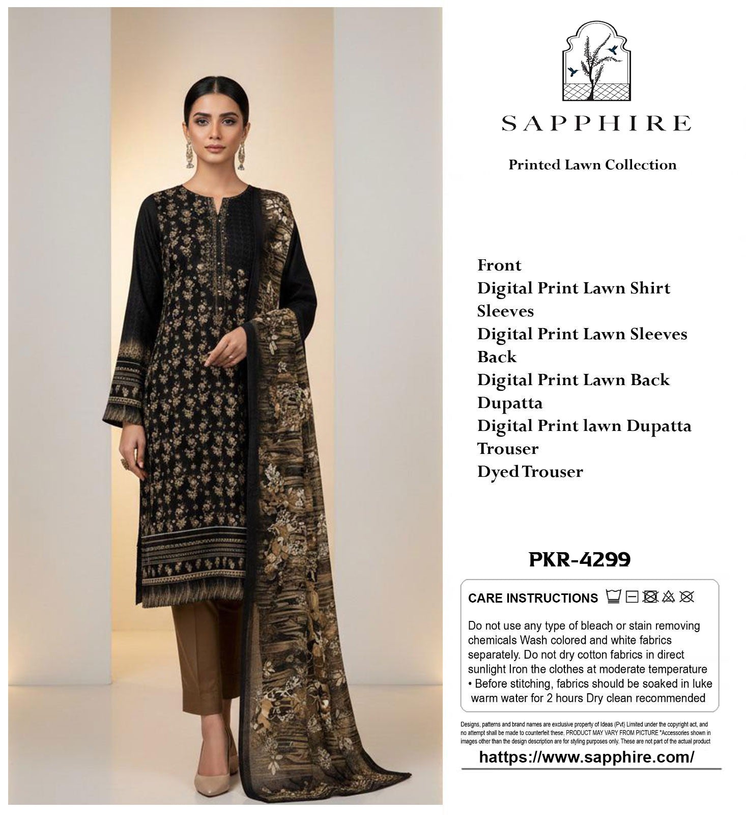 Sapphire 3-Piece Suit