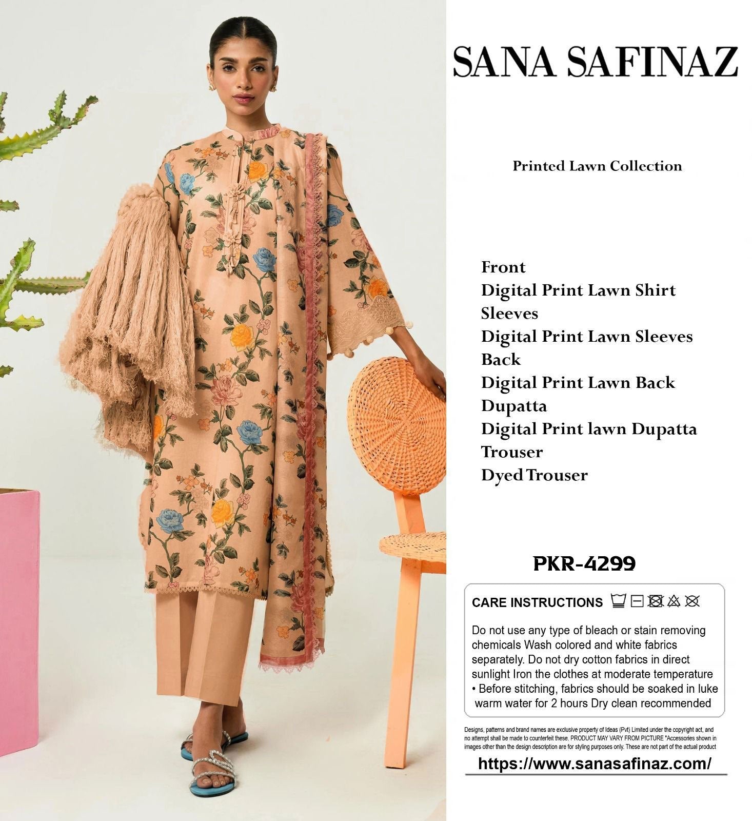 Sana Safinaz 3-Piece Suit