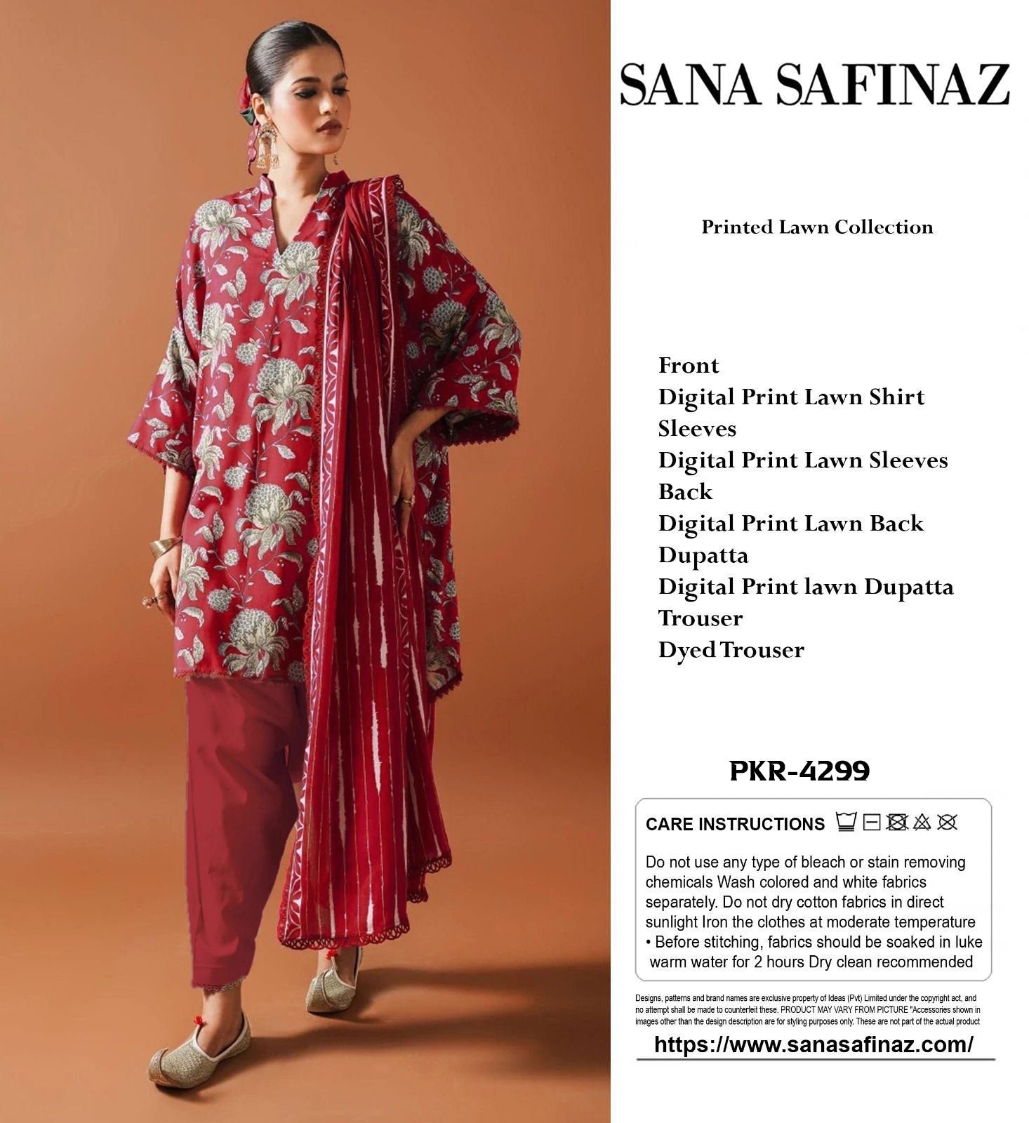 Sana Safinaz  3-Piece Suit