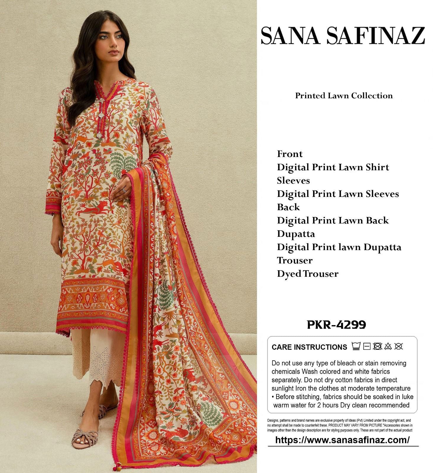 Sana Safinaz  3-Piece Suit