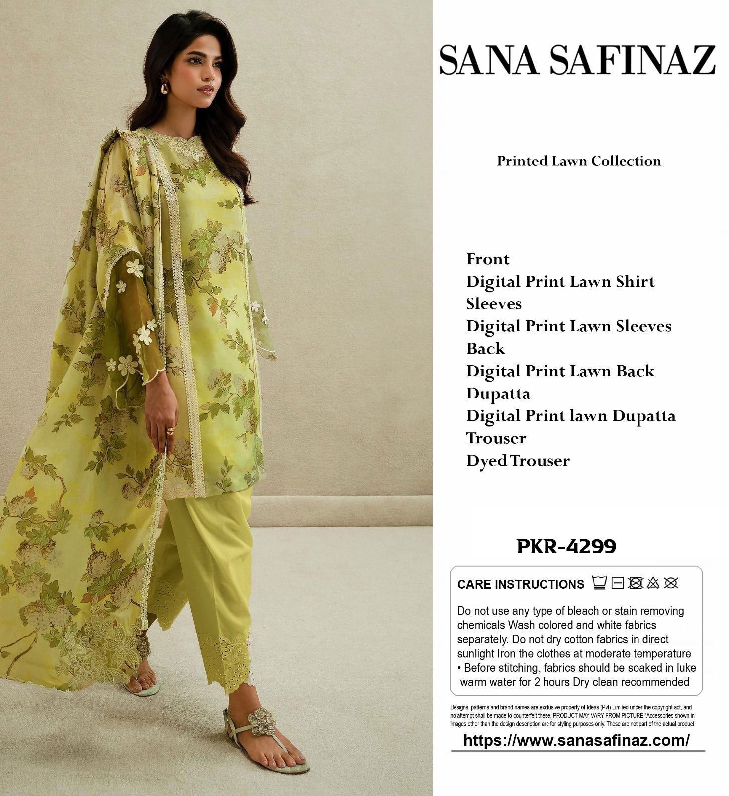 Sana Safinaz 3-Piece Suit