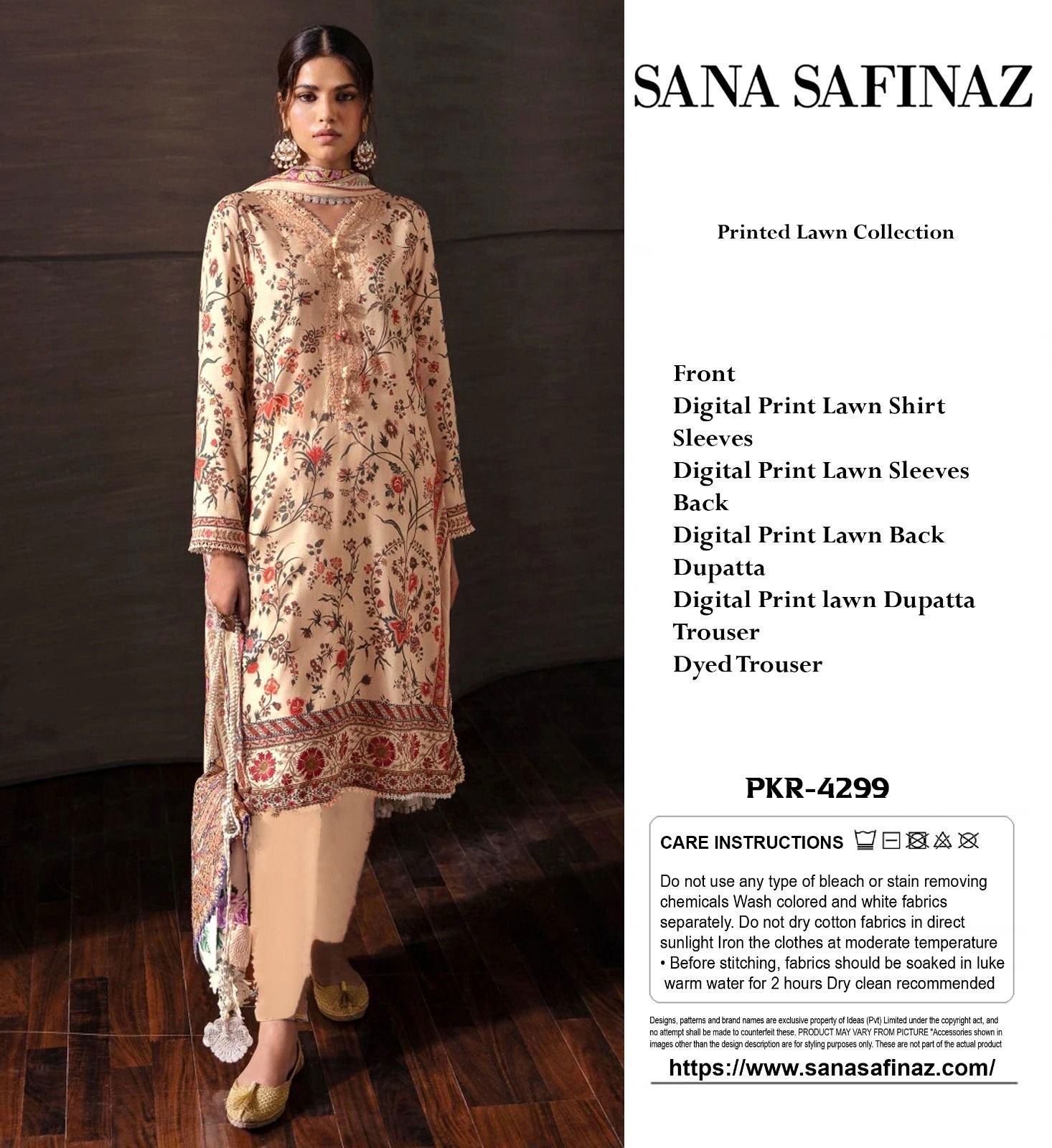 Sana Safinaz  3-Piece Suit